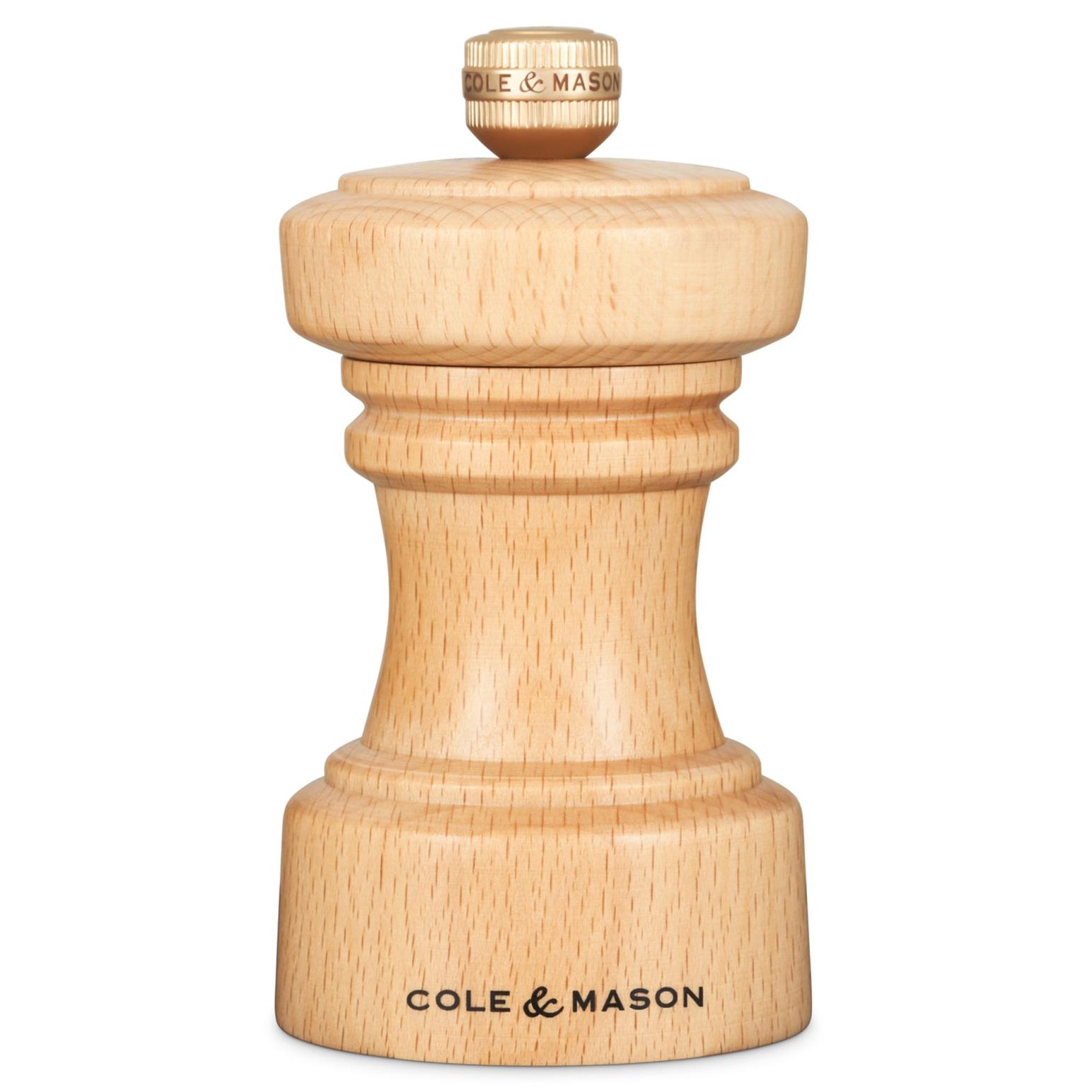 Cole & Mason Hoxton Natural Beech Salt Mill 104mm